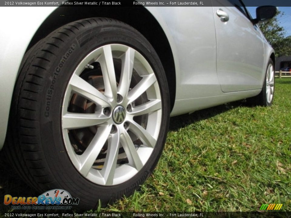 2012 Volkswagen Eos Komfort Reflex Silver Metallic / Titan Black Photo #12