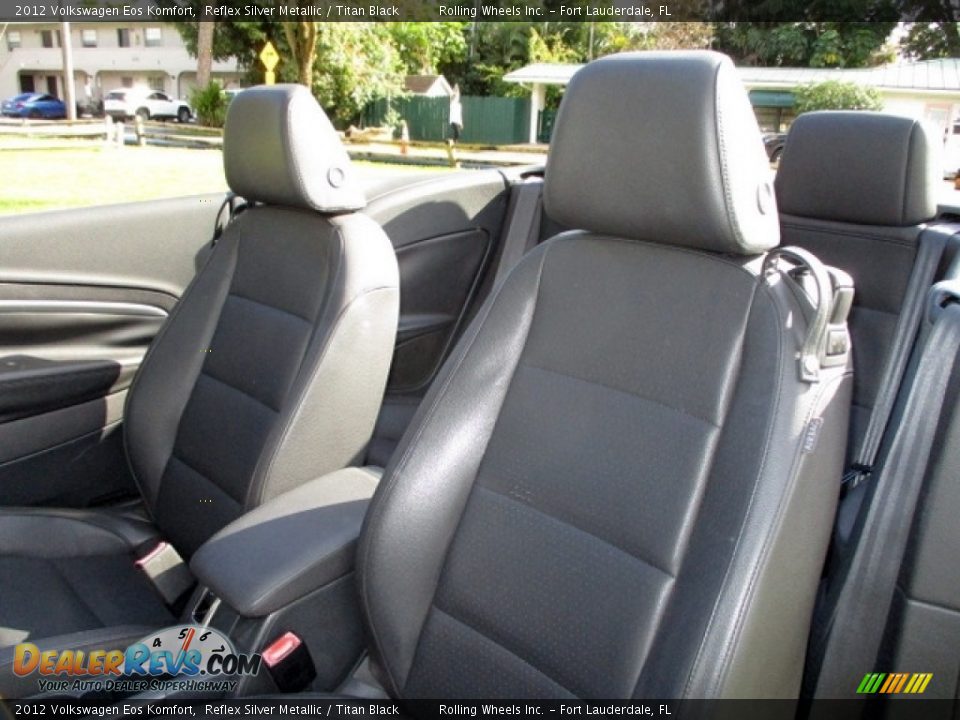 2012 Volkswagen Eos Komfort Reflex Silver Metallic / Titan Black Photo #13