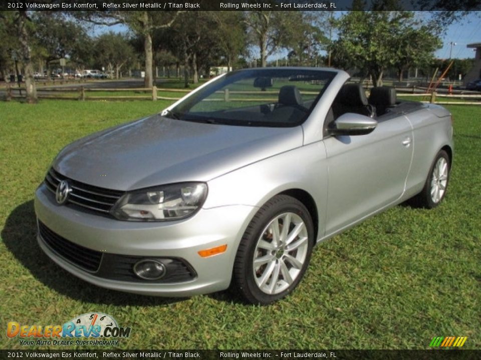 2012 Volkswagen Eos Komfort Reflex Silver Metallic / Titan Black Photo #14