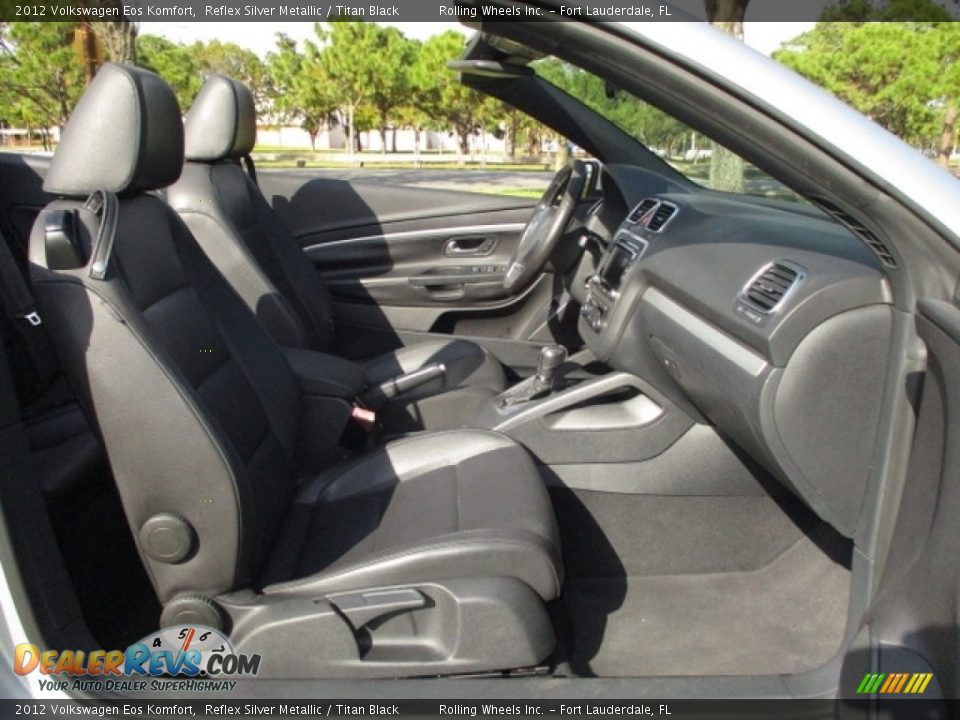 2012 Volkswagen Eos Komfort Reflex Silver Metallic / Titan Black Photo #15