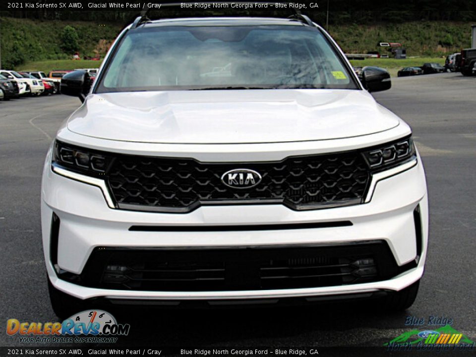 2021 Kia Sorento SX AWD Glacial White Pearl / Gray Photo #8