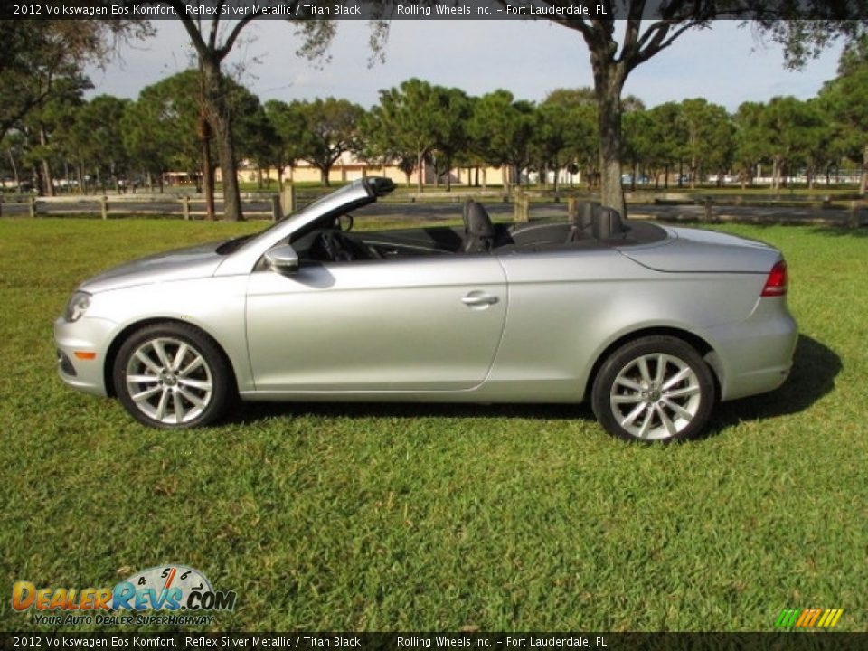 2012 Volkswagen Eos Komfort Reflex Silver Metallic / Titan Black Photo #16