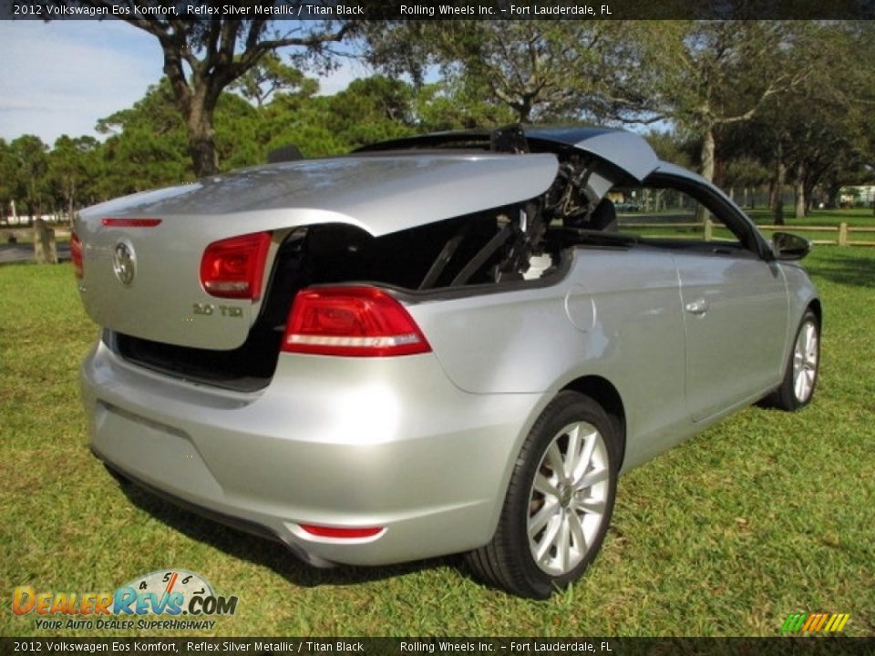 2012 Volkswagen Eos Komfort Reflex Silver Metallic / Titan Black Photo #18