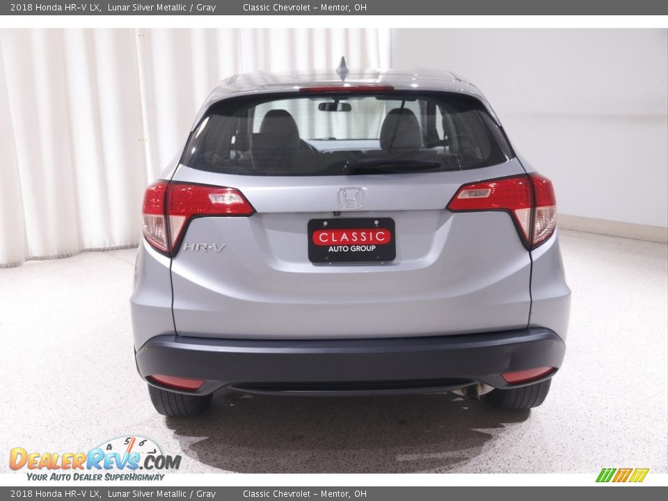 2018 Honda HR-V LX Lunar Silver Metallic / Gray Photo #17