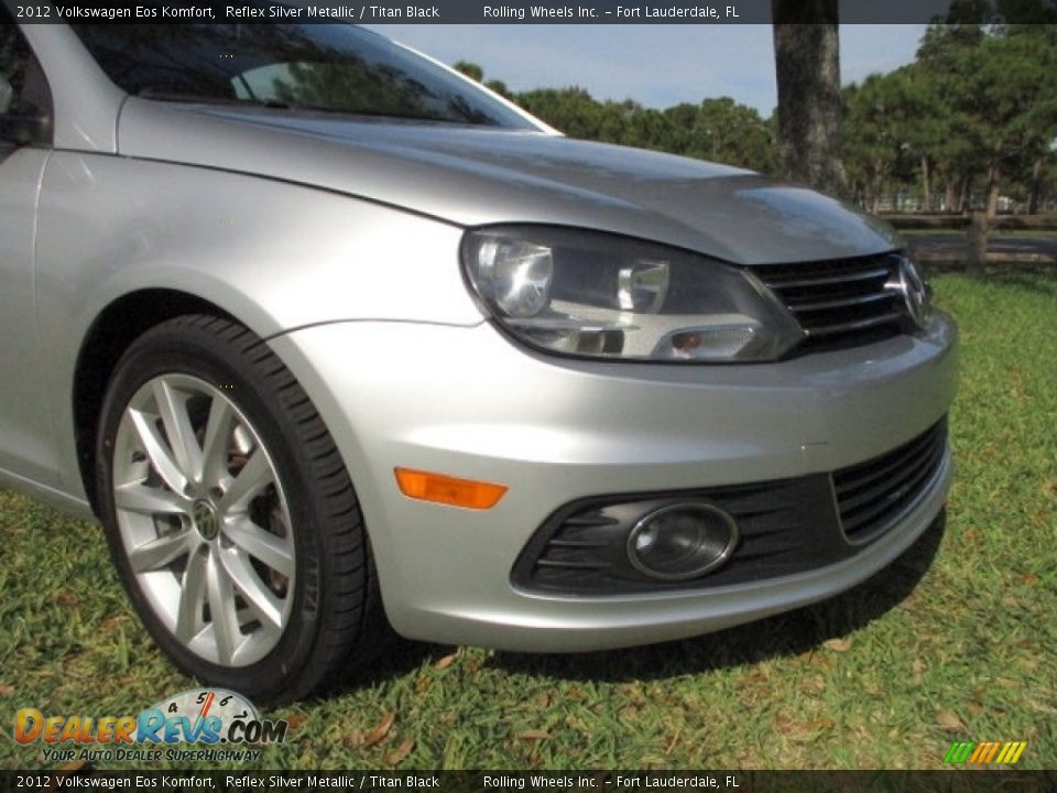 2012 Volkswagen Eos Komfort Reflex Silver Metallic / Titan Black Photo #20