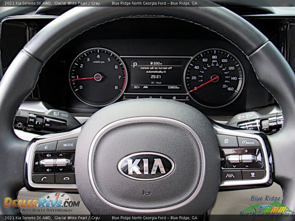 2021 Kia Sorento SX AWD Glacial White Pearl / Gray Photo #19