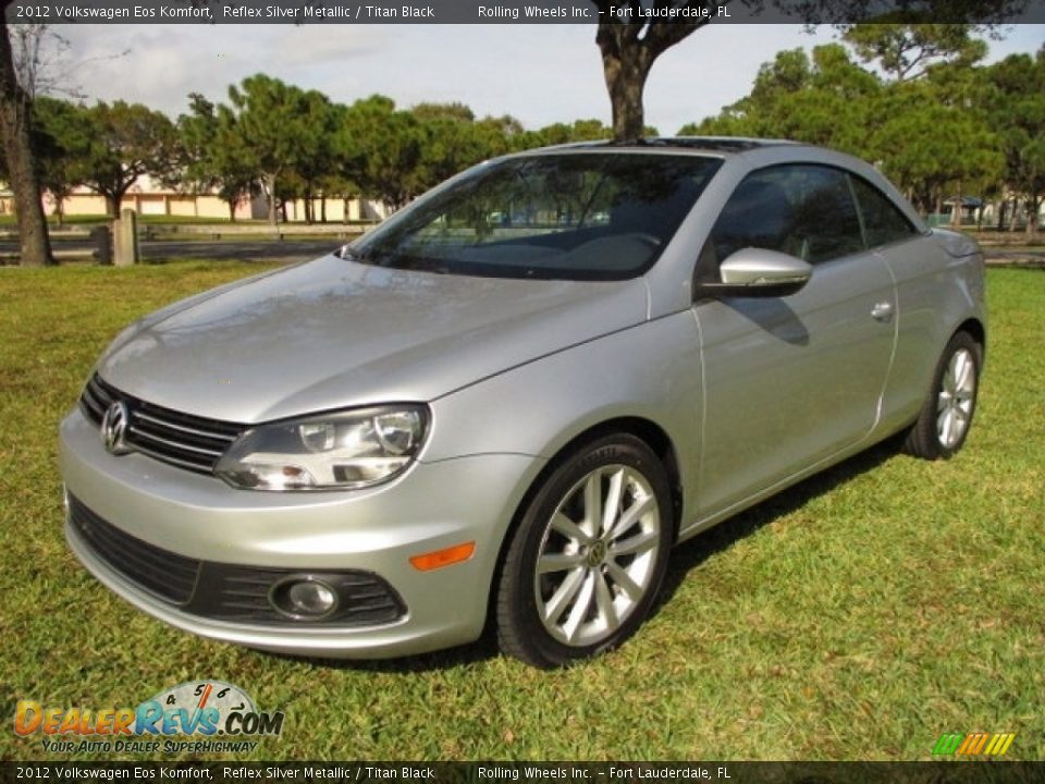 2012 Volkswagen Eos Komfort Reflex Silver Metallic / Titan Black Photo #32