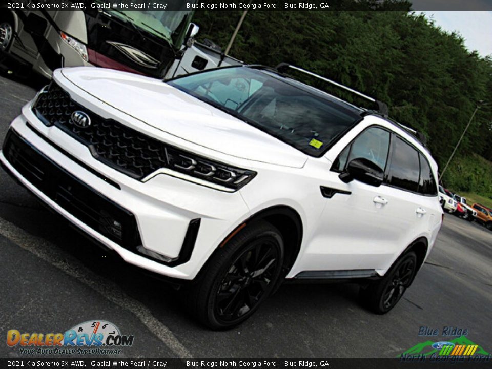 2021 Kia Sorento SX AWD Glacial White Pearl / Gray Photo #28