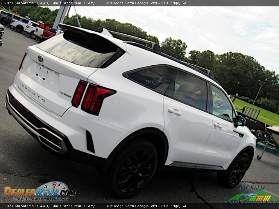 2021 Kia Sorento SX AWD Glacial White Pearl / Gray Photo #30