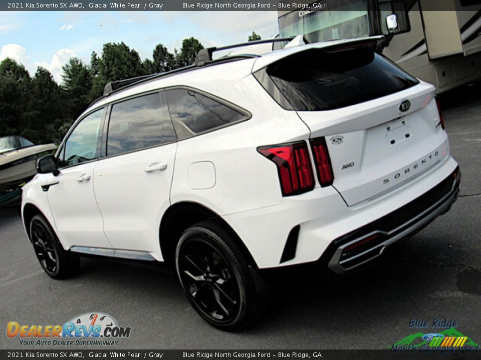 2021 Kia Sorento SX AWD Glacial White Pearl / Gray Photo #31