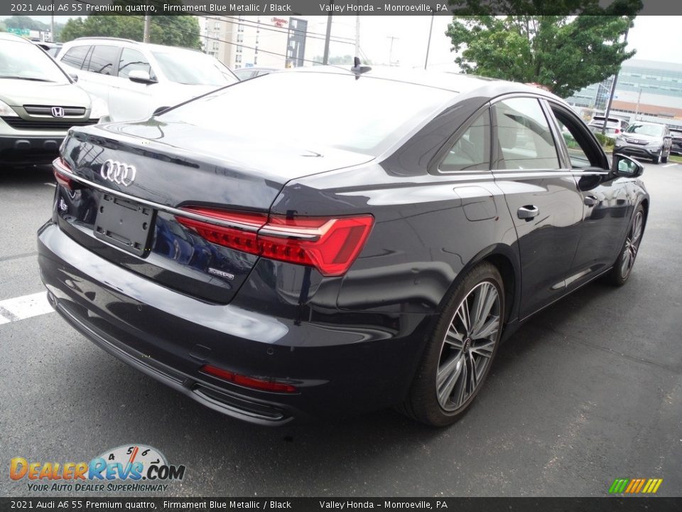 2021 Audi A6 55 Premium quattro Firmament Blue Metallic / Black Photo #7