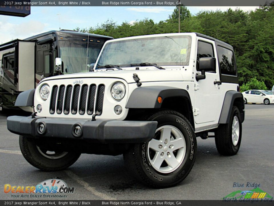 2017 Jeep Wrangler Sport 4x4 Bright White / Black Photo #1