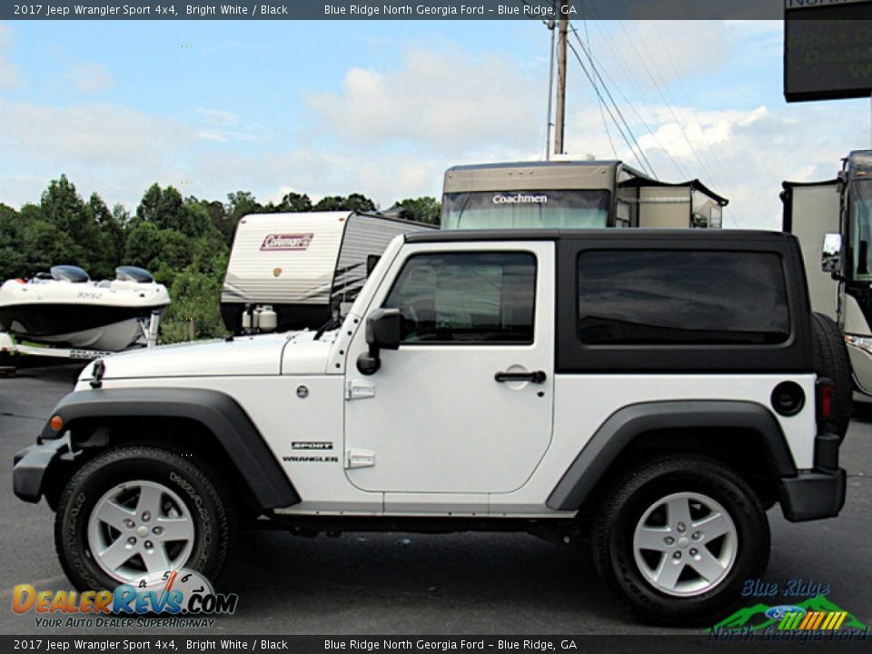 2017 Jeep Wrangler Sport 4x4 Bright White / Black Photo #2