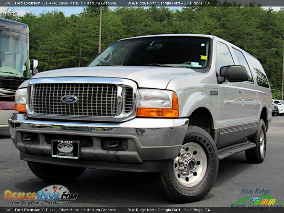 2001 Ford Excursion XLT 4x4 Silver Metallic / Medium Graphite Photo #1