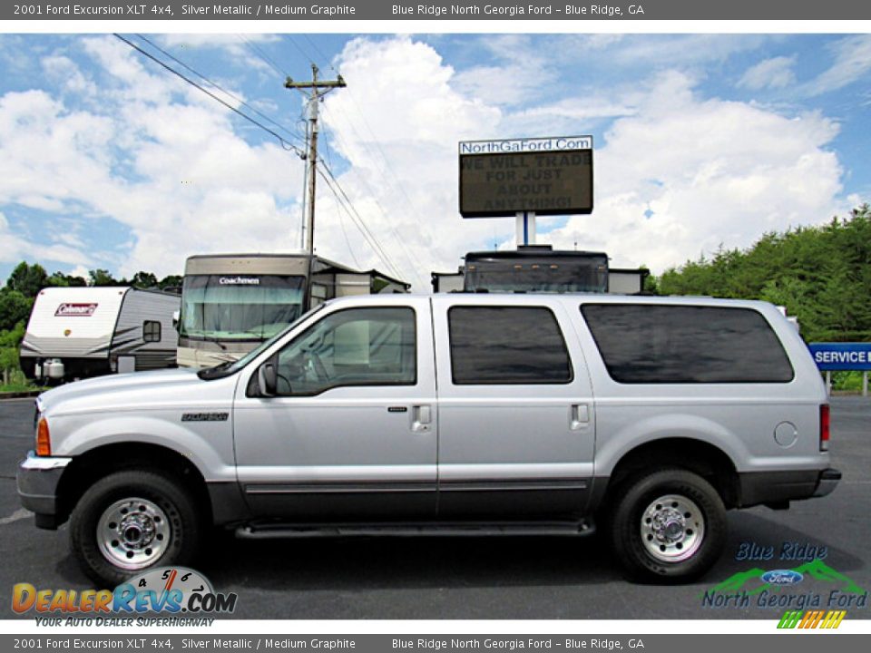 Silver Metallic 2001 Ford Excursion XLT 4x4 Photo #2