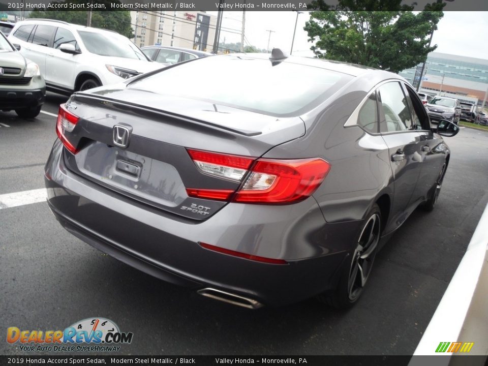 2019 Honda Accord Sport Sedan Modern Steel Metallic / Black Photo #7