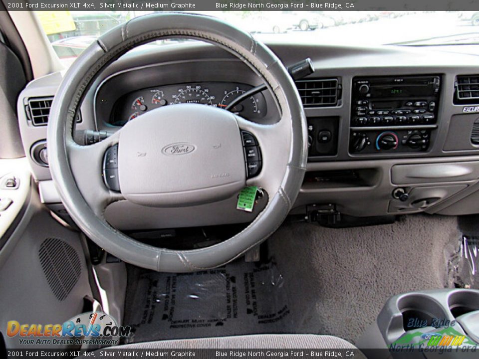 2001 Ford Excursion XLT 4x4 Silver Metallic / Medium Graphite Photo #16