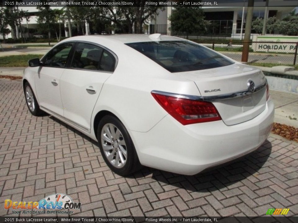 2015 Buick LaCrosse Leather White Frost Tricoat / Choccochino/Ebony Photo #5