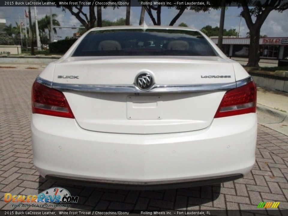 2015 Buick LaCrosse Leather White Frost Tricoat / Choccochino/Ebony Photo #7