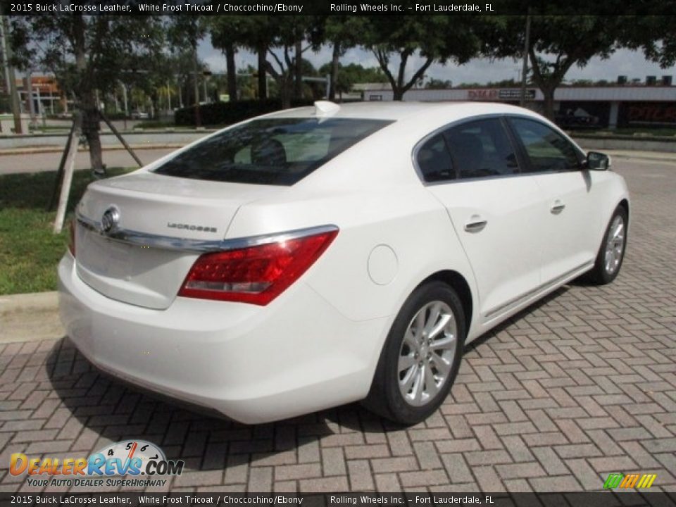 2015 Buick LaCrosse Leather White Frost Tricoat / Choccochino/Ebony Photo #10