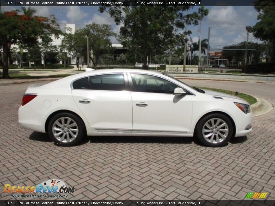 2015 Buick LaCrosse Leather White Frost Tricoat / Choccochino/Ebony Photo #12