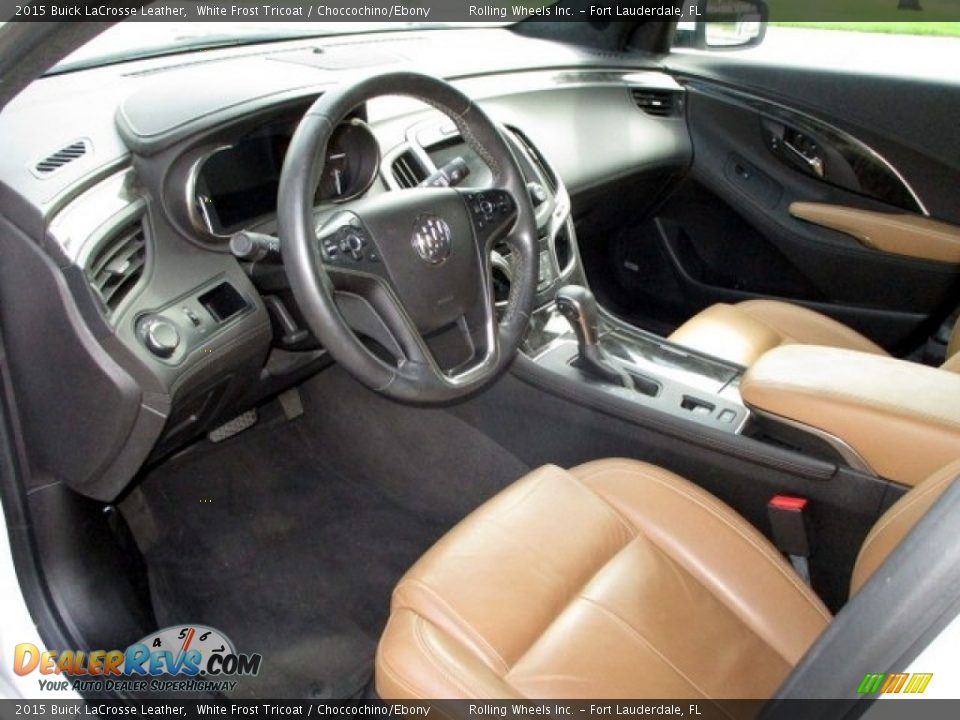 Choccochino/Ebony Interior - 2015 Buick LaCrosse Leather Photo #13