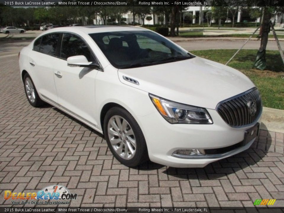 White Frost Tricoat 2015 Buick LaCrosse Leather Photo #15