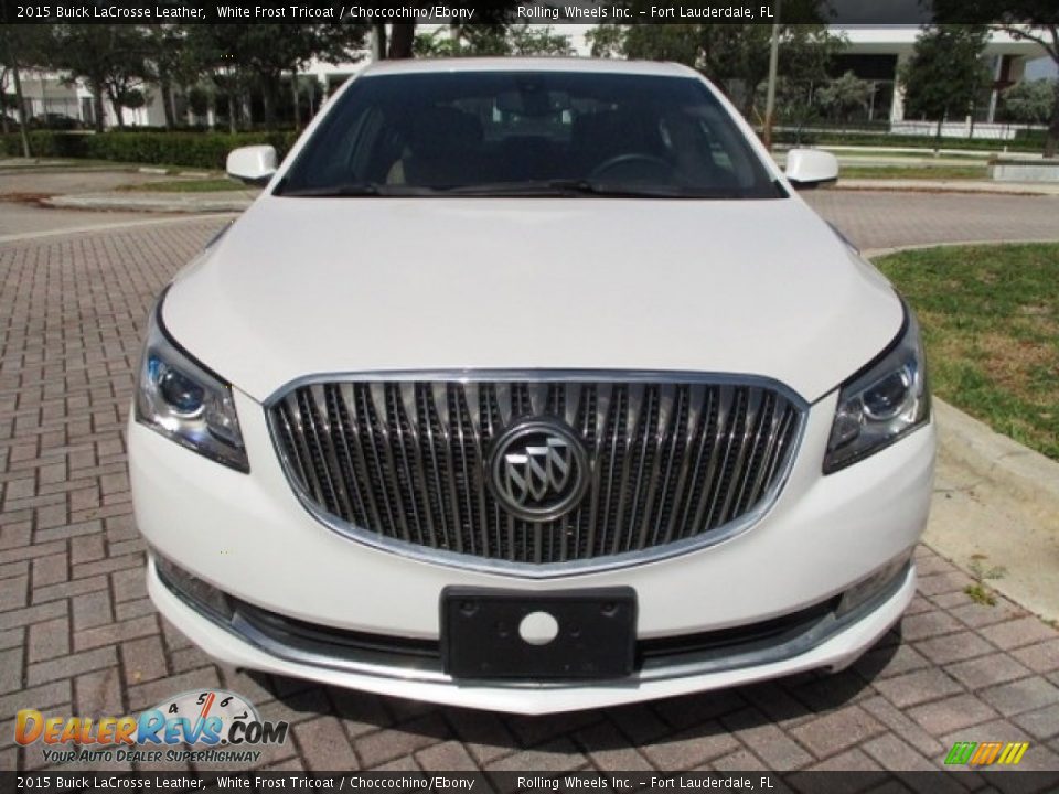 2015 Buick LaCrosse Leather White Frost Tricoat / Choccochino/Ebony Photo #17