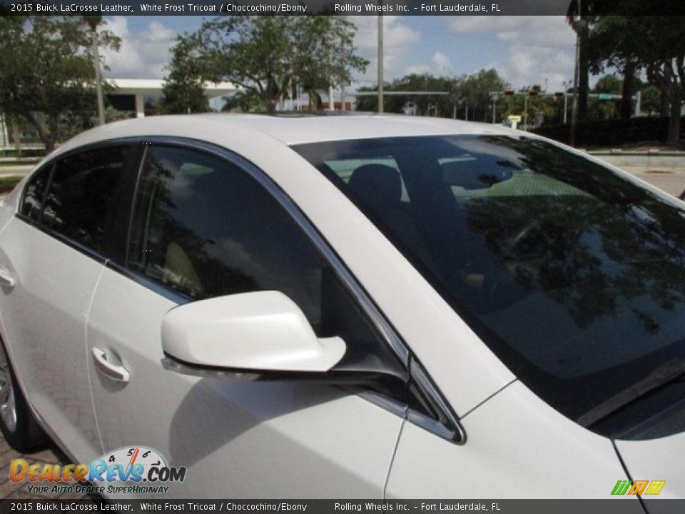 2015 Buick LaCrosse Leather White Frost Tricoat / Choccochino/Ebony Photo #24