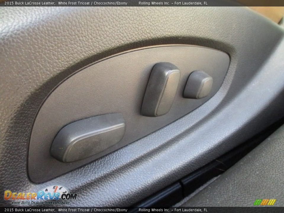 2015 Buick LaCrosse Leather White Frost Tricoat / Choccochino/Ebony Photo #27