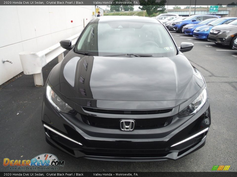 2020 Honda Civic LX Sedan Crystal Black Pearl / Black Photo #4