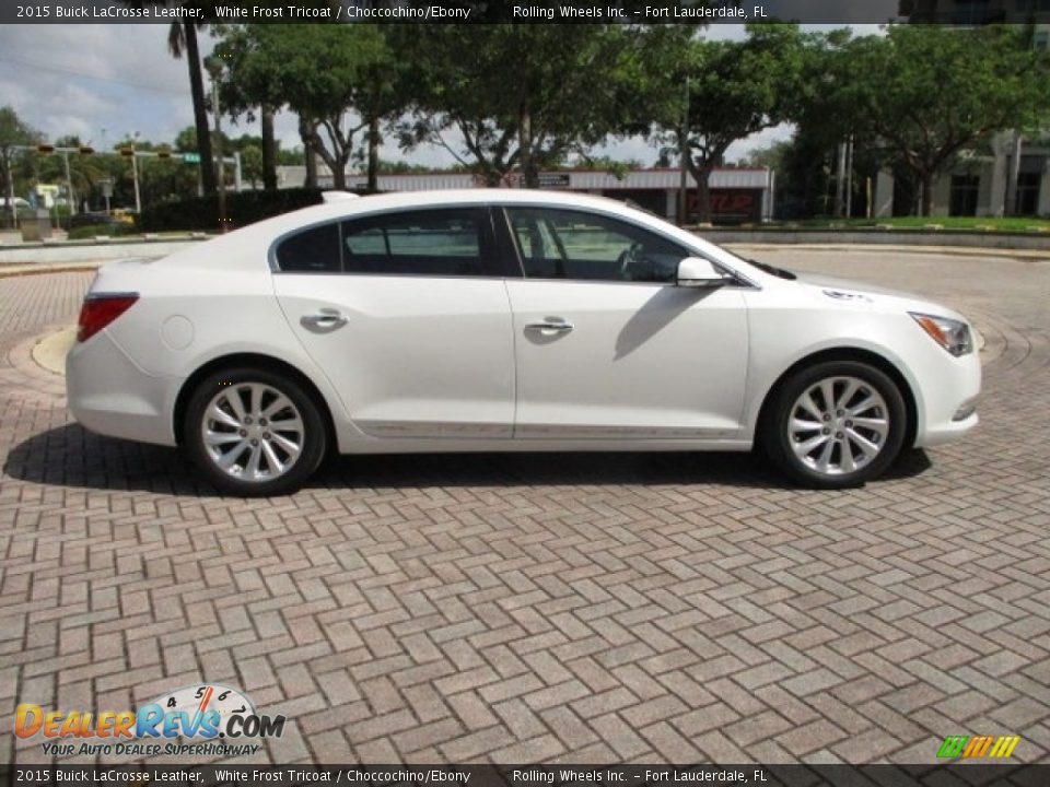 2015 Buick LaCrosse Leather White Frost Tricoat / Choccochino/Ebony Photo #29