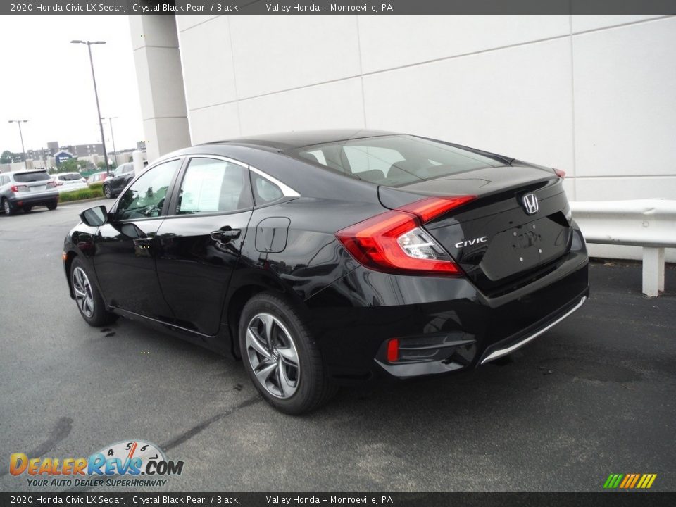 2020 Honda Civic LX Sedan Crystal Black Pearl / Black Photo #8