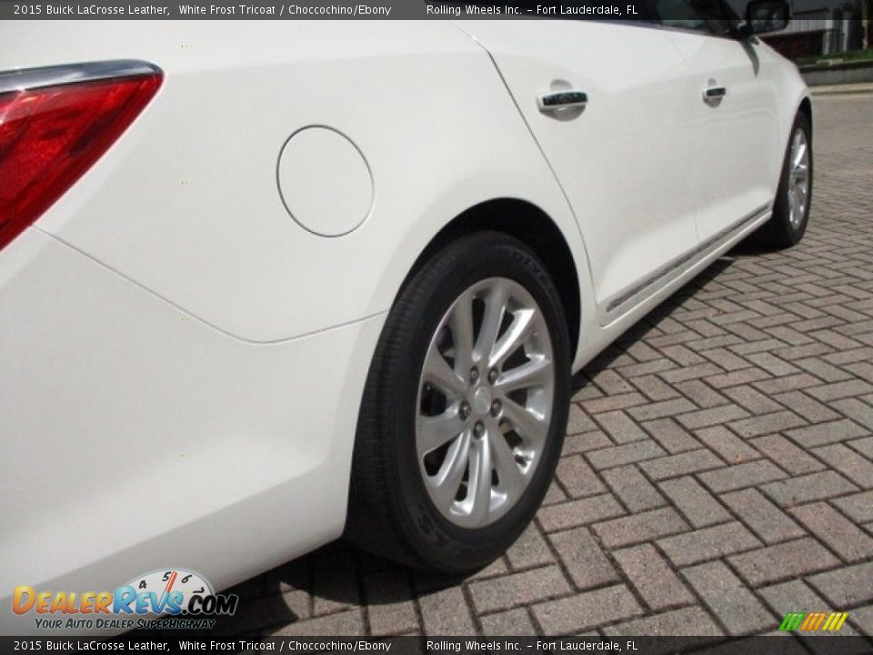 2015 Buick LaCrosse Leather White Frost Tricoat / Choccochino/Ebony Photo #34