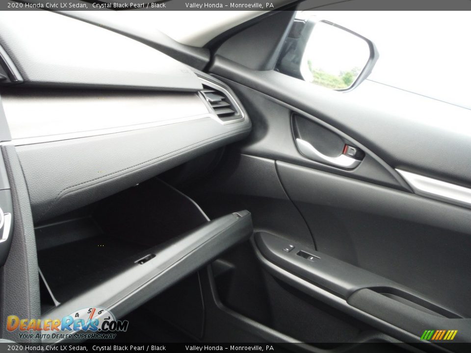 2020 Honda Civic LX Sedan Crystal Black Pearl / Black Photo #20