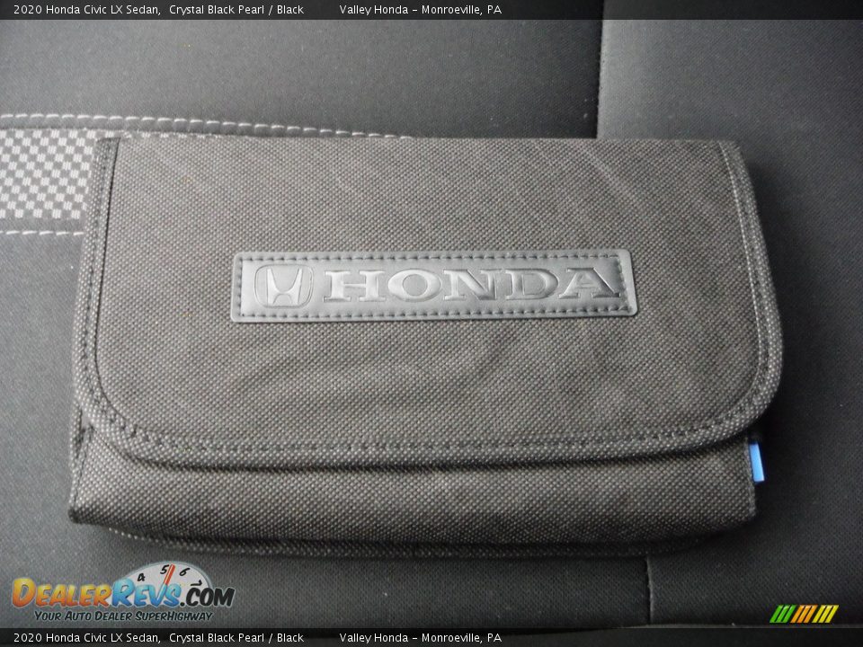 2020 Honda Civic LX Sedan Crystal Black Pearl / Black Photo #25