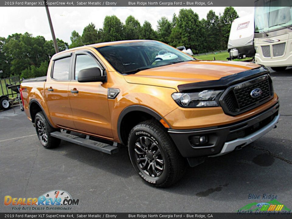 2019 Ford Ranger XLT SuperCrew 4x4 Saber Metallic / Ebony Photo #27