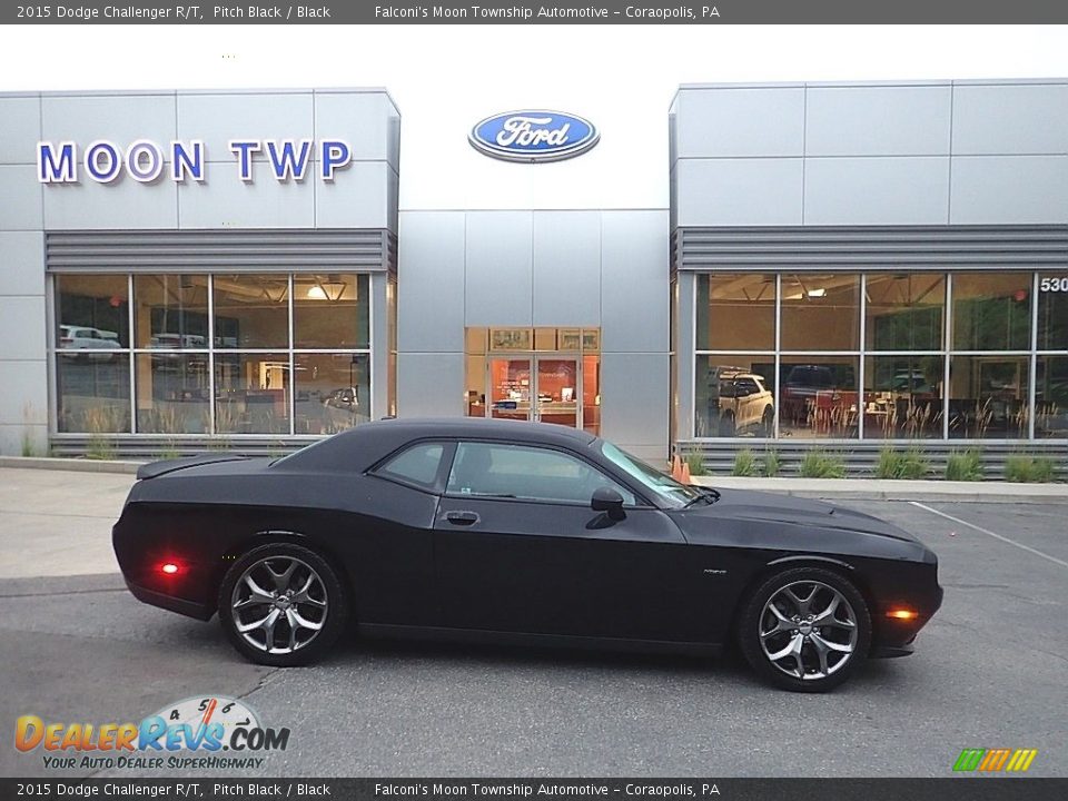 2015 Dodge Challenger R/T Pitch Black / Black Photo #1