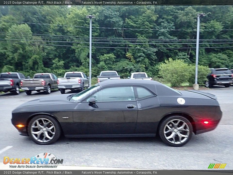 2015 Dodge Challenger R/T Pitch Black / Black Photo #6