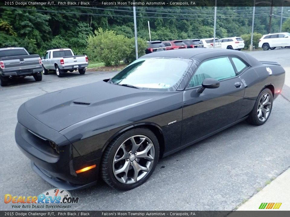 2015 Dodge Challenger R/T Pitch Black / Black Photo #7