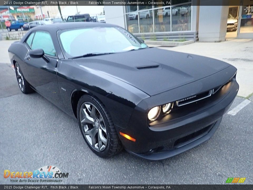 2015 Dodge Challenger R/T Pitch Black / Black Photo #9