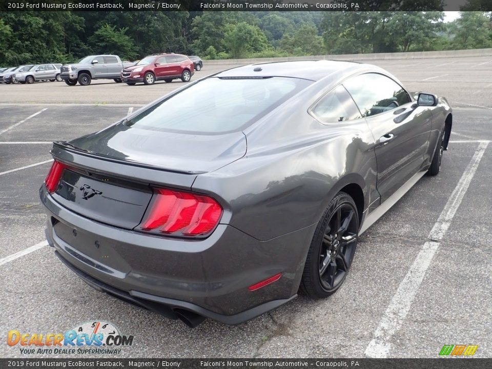 2019 Ford Mustang EcoBoost Fastback Magnetic / Ebony Photo #4