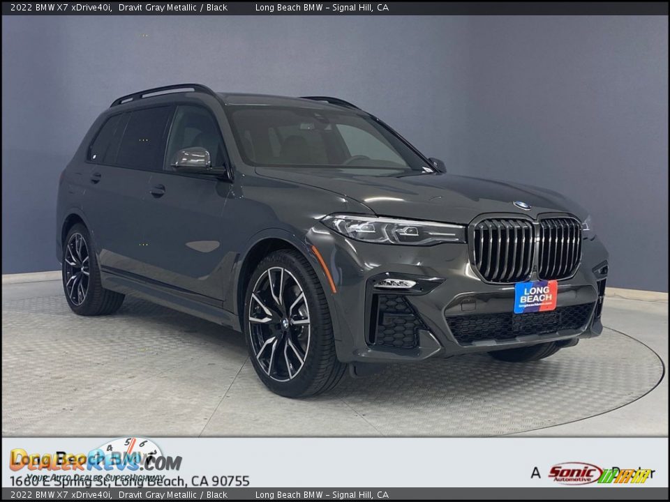 2022 BMW X7 xDrive40i Dravit Gray Metallic / Black Photo #1