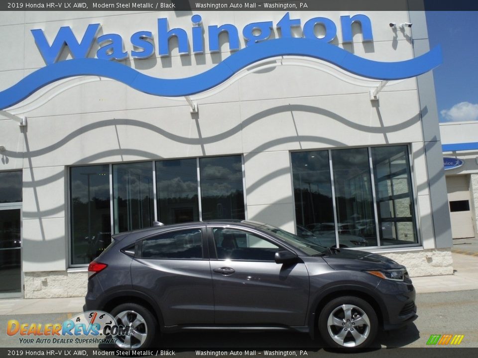 2019 Honda HR-V LX AWD Modern Steel Metallic / Black Photo #2