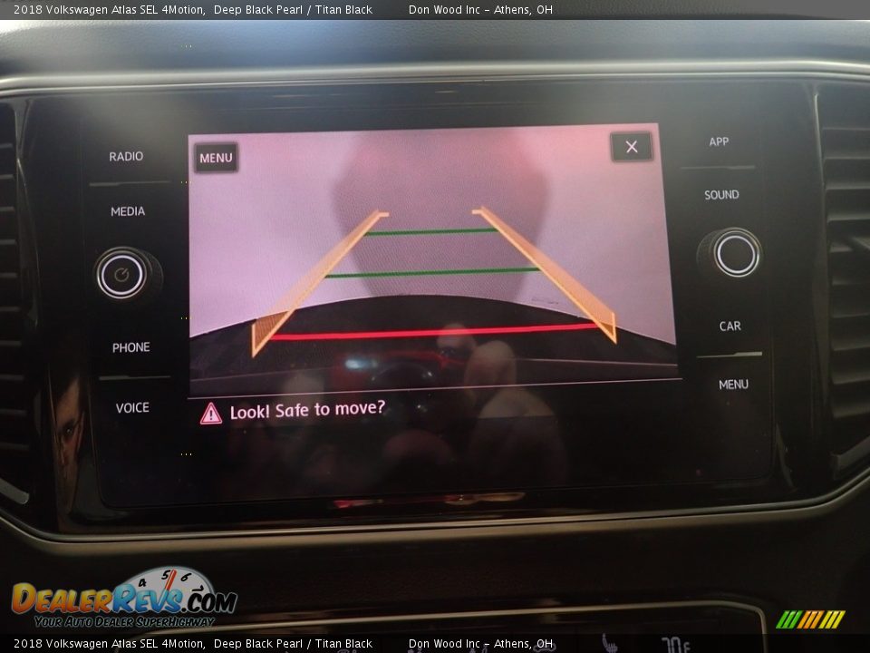 2018 Volkswagen Atlas SEL 4Motion Deep Black Pearl / Titan Black Photo #3