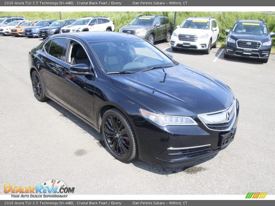 2016 Acura TLX 3.5 Technology SH-AWD Crystal Black Pearl / Ebony Photo #3