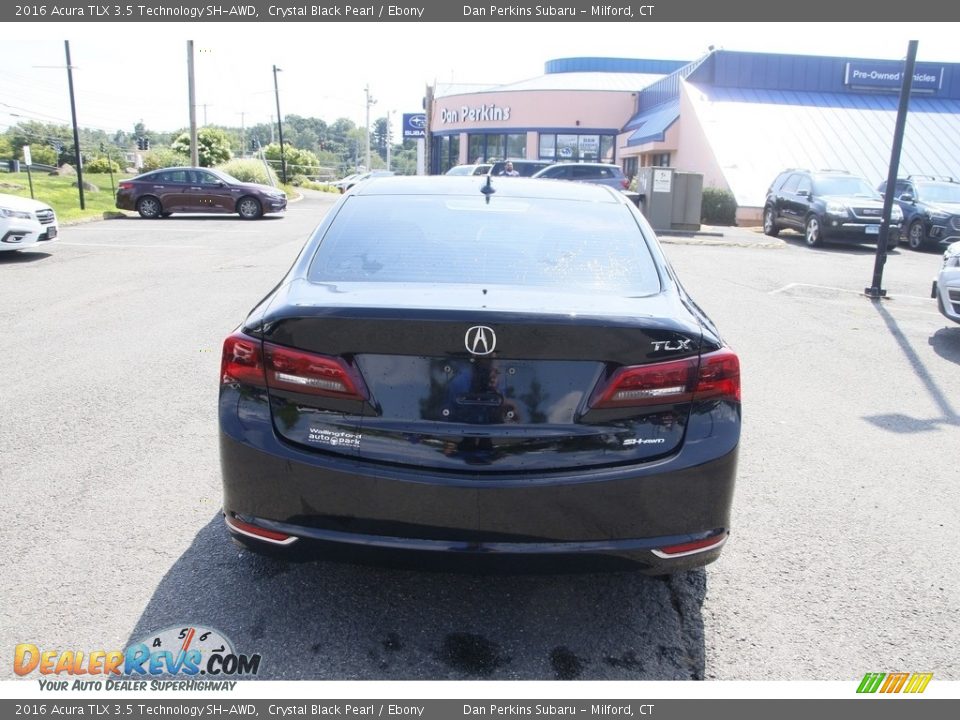 2016 Acura TLX 3.5 Technology SH-AWD Crystal Black Pearl / Ebony Photo #6