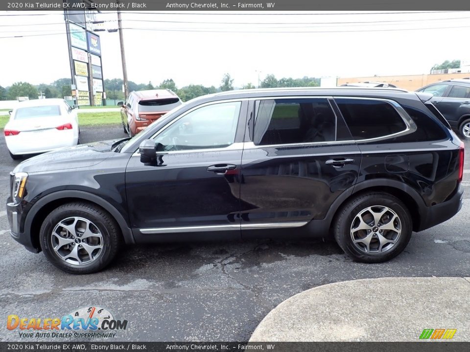 2020 Kia Telluride EX AWD Ebony Black / Black Photo #6