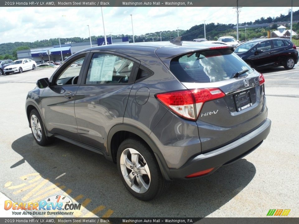 2019 Honda HR-V LX AWD Modern Steel Metallic / Black Photo #8