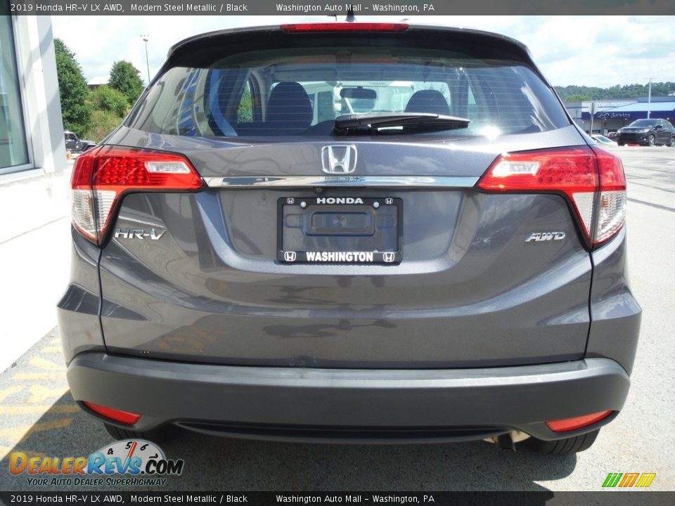 2019 Honda HR-V LX AWD Modern Steel Metallic / Black Photo #9